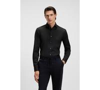 BOSS Camicia slim fit in popeline di misto cotone facile da stirare - Style P-HANK-spread-C1-222, 50479915 Nero 44L