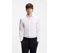 BOSS Camicia slim fit in popeline di misto cotone facile da stirare - Style P-HANK-spread-C1-222, 50479915 Bianco 43A