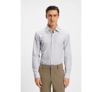 BOSS Camicia slim fit in tessuto elasticizzato ad alte prestazioni a righe - Style P-HANK-kent-C1-222, 50550055 Marrone chiaro 38