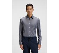 BOSS Camicia slim fit in tessuto lavorato elasticizzato ad alte prestazioni - Style P-ROAN-kent-C1-233, 50533434 Blu scuro M