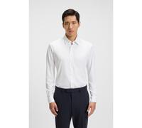 BOSS Camicia slim fit in tessuto lavorato elasticizzato ad alte prestazioni - Style P-ROAN-kent-C1-233, 50533434 Bianco M