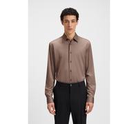 BOSS Camicia slim fit in tessuto lavorato elasticizzato ad alte prestazioni - Style P-ROAN-kent-C1-233, 50533434 Marrone M