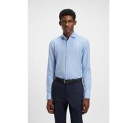 BOSS Camicia slim fit in twill di cotone con micromotivo - Style H-HANK-spr-B1-C1-253, 50545917 Celeste 41