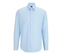 BOSS Camicia regular fit in popeline di cotone elasticizzato facile da stirare - Style H-JOE-kent-C1-214, 50473265 Celeste 42