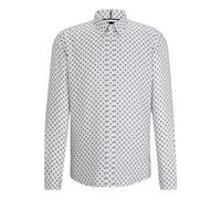 BOSS Camicia Uomo Regular Fit Tessuto Oxford Stampato 50513389 Colore Bianco