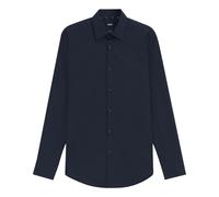 BOSS Camicia Uomo Slim Fit Blu Scuro Popeline Stretch H-HANK-Kent-C1 50469345