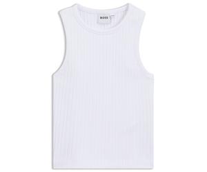 BOSS Canotta bambini in cotone elasticizzato a coste - Style J53024/10P06A, J53024 Bianco 114