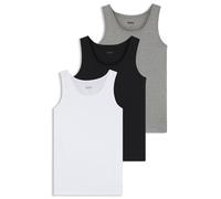 BOSS Canotte intime in cotone in confezione da tre - Style Tank Top 3P Classic, 50475278 Bianco / Grigio / Nero M
