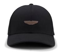 BOSS BOSS x ASTON MARTIN Cappellino con targhetta in pelle scamosciata a forma di ala - Style Zed-J_AM, 50566550 Nero pz.