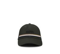 BOSS Cappellino da equitazione in cotone con logo ricamato - Style CAP TAPE PINE GROVE, B7U1602 Verde scuro 55