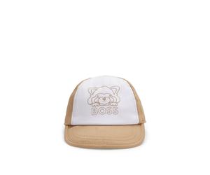 BOSS Cappellino da neonato con logo con panda rosso ricamato - Style J51676/26942, J51676 Marrone 44