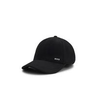 BOSS Cappellino in lana e seta con fodera interna in twill - Style Zed-WO-PW, 50550616 Nero pz.