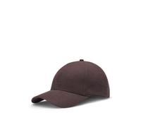 BOSS Cappellino in lino con logo ricamato - Style Zed-LN, 50539422 Marrone scuro pz.