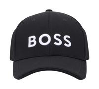 Boss - Cappellino in maglia piqué a sei pannelli con logo ricamato - - Accessories - Uomo - Nero - ONE SIZE