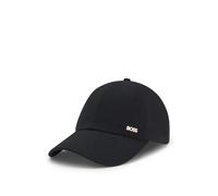BOSS Cappellino in misto cotone e velluto a coste con logo in metallo - Style Ari-Rib, 50566240 Nero pz.