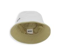 BOSS Cappello da pescatore reversibile per bambini con dettagli del logo - Style J53140/29542, J53140 Marrone 48