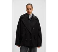 BOSS Cappotto caban con linea squadrata e lavorazione bouclé - Style C_Cabani, 50548664 Nero 38
