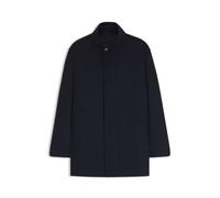 BOSS Cappotto formale in tessuto italiano con colletto rialzato - Style H-Coxtan-Bib-264, 50571529 Blu scuro 52