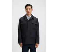 BOSS Cappotto idrorepellente in lana elasticizzata - Style P-Carper-FieldTW-253, 50546018 Blu scuro 52