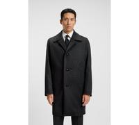 BOSS Cappotto relaxed fit in lana vergine e cashmere a quadri - Style H-Clark-254, 50551618 Nero 50