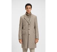 BOSS Cappotto slim fit con interno rimovibile - Style H-Hyde-J-Bib-Pad-254, 50551612 Beige a motivi 50