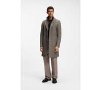 BOSS Cappotto slim fit in jersey italiano con lana vergine - Style C-Hyde-J-Bib-Pad-264, 50571846 Marrone 48