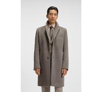 BOSS Cappotto slim fit in misto alpaca - Style H-Hyde-244, 50555440 Beige 50