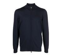 Boss - Cardigan Blu con Zip - - Knitwear - Uomo - Blu - 3XL