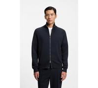 BOSS Cardigan in cotone e lana vergine con zip - Style H-Idino, 50543150 Blu scuro XL