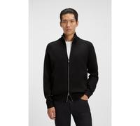 BOSS Cardigan in cotone e lana vergine con zip - Style H-Idino, 50543150 Nero XL