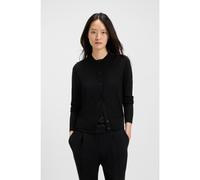 BOSS Cardigan in lana merino con bottoni sulla parte anteriore - Style Fadenasi, 50492552 Nero XS