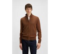 BOSS Cardigan in lana vergine con zip - Style H-Illarione, 50543153 Marrone S