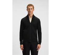 BOSS Cardigan in maglia in tessuto elasticizzato con parte anteriore lavorata - Style KN_League FZ, 50547505 Nero XXL