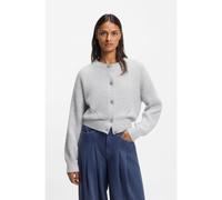 BOSS Cardigan regular fit con impunture traforate - Style C_Fernard, 50554605 Grigio chiaro M