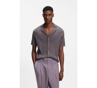 BOSS Cardigan regular fit in cotone a righe - Style C-Neri, 50560492 Lilla XL