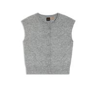 BOSS Cardigan regular fit senza maniche - Style C_Foldrerio, 50554123 Grigio L