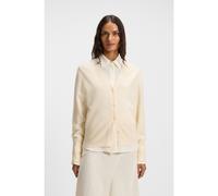 BOSS Cardigan relaxed fit in cashmere con rifiniture a coste - Style Fuvrona, 50548814 Bianco L