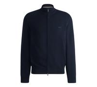 BOSS Cardigan Uomo In Maglia Di Cotone Con Zip e Logo Palano 50505998Colore Blu