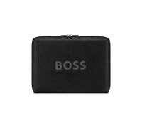 BOSS Cartella da conferenza A4 in similpelle con logo in rete - Style Conference folder zip A4 Boss Cut Out Bl, 58837079 Nero pz.