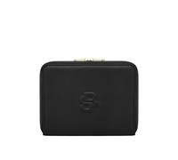 BOSS Cartella da conferenza A5 nera effetto grana con monogramma Double B - Style Conference folder A5 Signature Lady Blac, 58837091 Nero pz.
