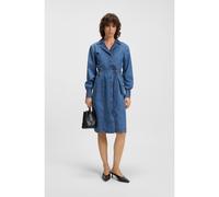BOSS Chemisier in denim con cimosa e cintura - Style Duestborne, 50532519 Blu 36