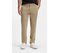 BOSS Chino con fit affusolato in satin di cotone elasticizzato - Style Chino_tapered, 50510917 Beige 33/36