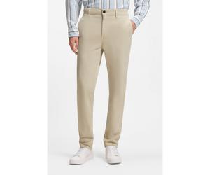 BOSS Chino con fit affusolato in satin di cotone elasticizzato - Style Chino_tapered, 50510917 Beige chiaro 31/32