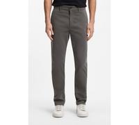 BOSS Chino con fit affusolato in satin di cotone elasticizzato - Style Chino_tapered, 50510917 Grigio scuro 38/34