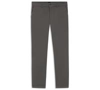 BOSS Chino con fit affusolato in satin di cotone elasticizzato - Style Chino_tapered, 50510917 Grigio scuro 32/32