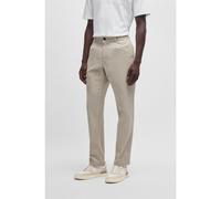 BOSS Chino in cotone dobby elasticizzato con pince sulla parte anteriore - Style Chino-Pleated, 50529308 Beige chiaro 32/34