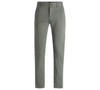 BOSS Chino slim fit in satin di cotone elasticizzato - Style Chino_slim, 50510933 Grigio chiaro 29/34