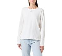BOSS CI_ LS-Shirt Pigiama a Maniche Lunghe, Open White119, L Donna