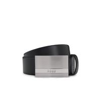 BOSS Cintura con fibbia con placchetta - Style Baxton_Sz35, 50480955 Nero 80