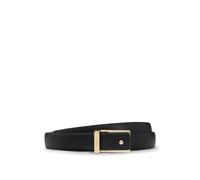BOSS Cintura in pelle con fibbia color oro - Style Carmen-A_Sz15, 50542191 Nero 95